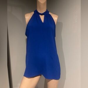 Elegant Royal Blue Halter Top
